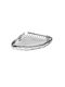 Kapitan Wall Mounted Bathroom Shelf Metallic 21x21x3cm Silver