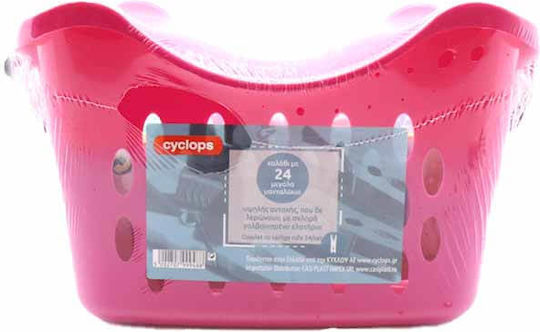 Cyclops Coș pentru cârlige de rufe din plastic 24buc