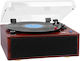Trevi Tt1030 Turntables with Preamp and Built-in Speakers Brown