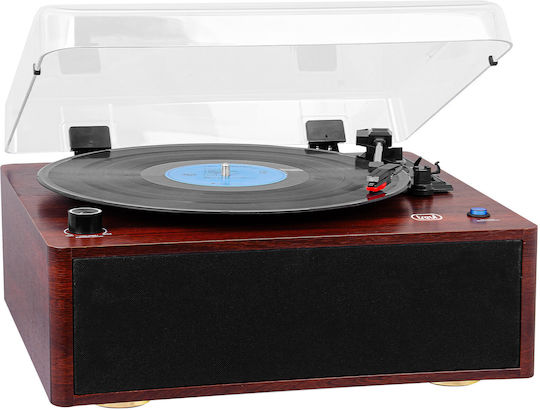 Trevi Tt1030 Turntables with Preamp and Built-in Speakers Brown