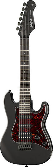 Harley Benton St-junior Electric Guitar with HSS Pickup Configuration Black