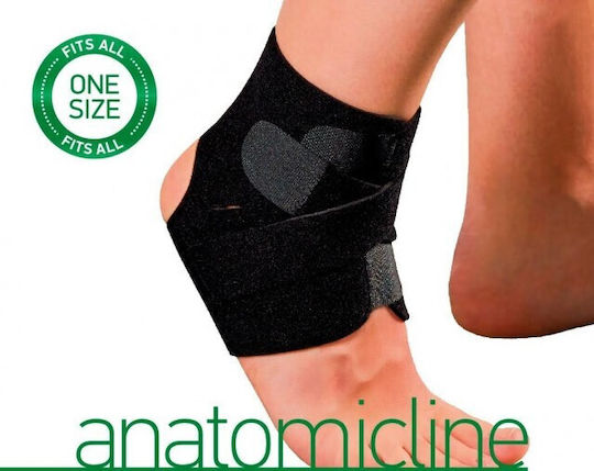 Anatomic Line 5031 Ankle Brace 2 Straps Small Black 1 Piece