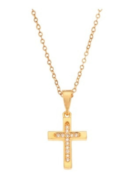 Senza Cross from Gold Plated Silver
