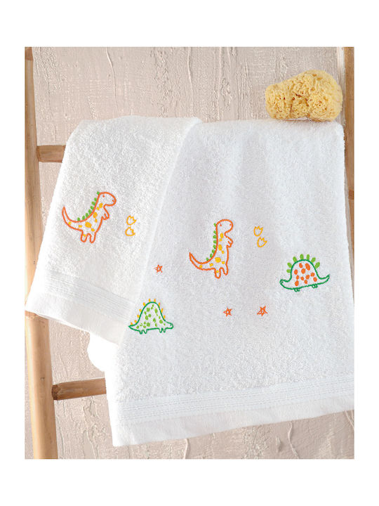 Rythmos Set of baby towels 2pcs Cool Dinos Multi 70 cmx140cm Weight 500gr/m²