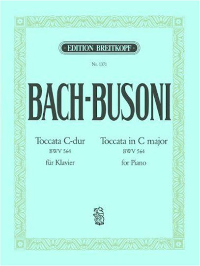 Breitkopf Bach J.s Toccata Nr.1 în Do Major