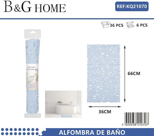 Αντιολισθητικό Πατάκι Μπάνιου 502238 21070 Light Blue 36x66εκ.