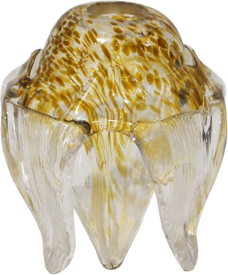 Replacement Light Fixture Glass G9 Clear-Amber 9x9cm Sinialo 2900536