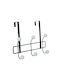 Door Hook 3 Slots Metallic
