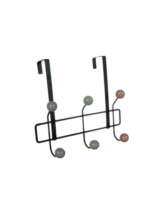 Türhaken 3 Schlitze Metallisch