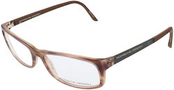 Porsche Design Weiblich Kunststoff Brillenrahmen Braun