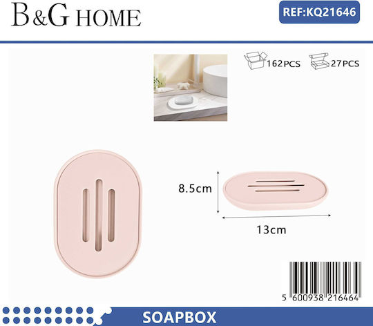 502063 Tavă de săpun Plastic Roz 56009384