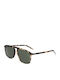 Zeiss Men's Sunglasses with Brown Tartaruga Plastic Frame and Green Lens S0390328