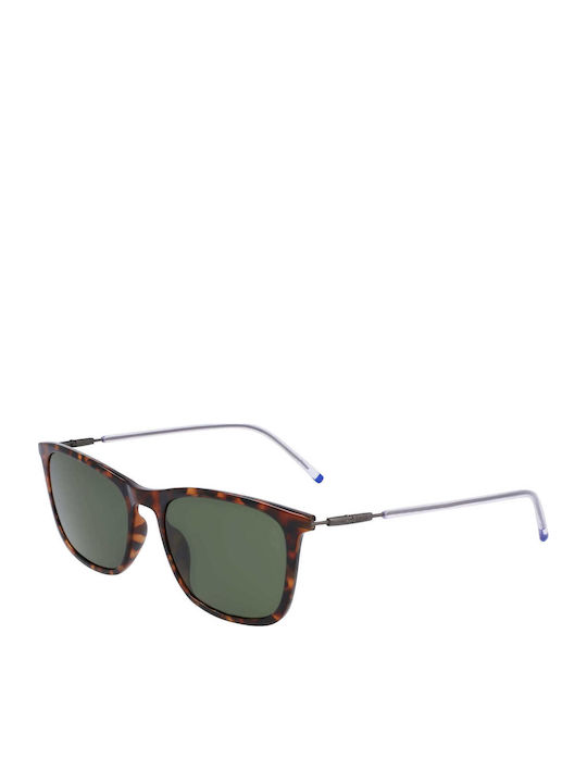 Zeiss Unisex Γυαλιά Ηλίου με Καφέ Ταρταρούγα Σκελετό και Πράσινο Φακό S0390343