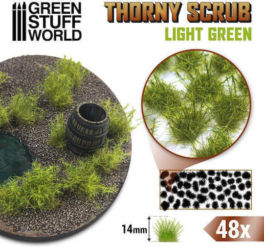 Green Stuff World Thorny Scrubs Βάση Μοντελισμού No14 1τμχ Light Green