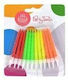 Premium Birthday Candles Neon 12pcs Edukamp