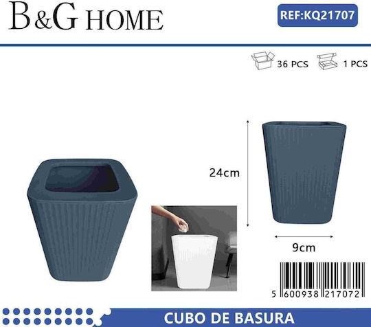 Plastic Bathroom Basket Blue