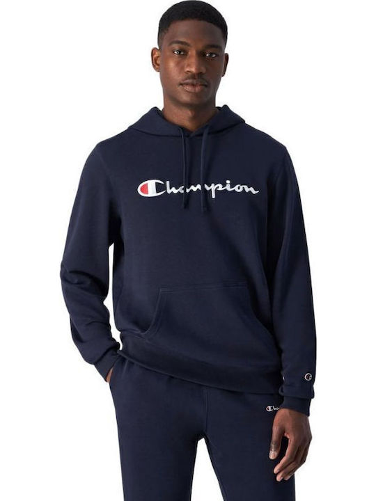 Champion Φούτερ με Κουκούλα Navy Μπλε
