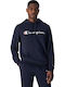 Sweatshirt with Hood Navy Blue