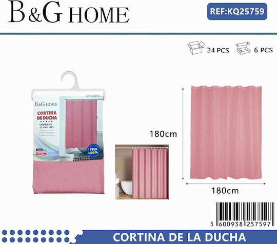 502251 Shower Curtain Pink