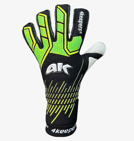 4Keepers Γάντια Τερματοφύλακα Ενηλίκων Μαύρα