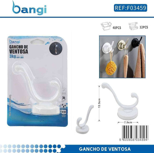 Single Wall-Mounted Bathroom Hook Silver