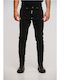 Men's Jeans Pants Elastic with Slim Tapered Fit Black