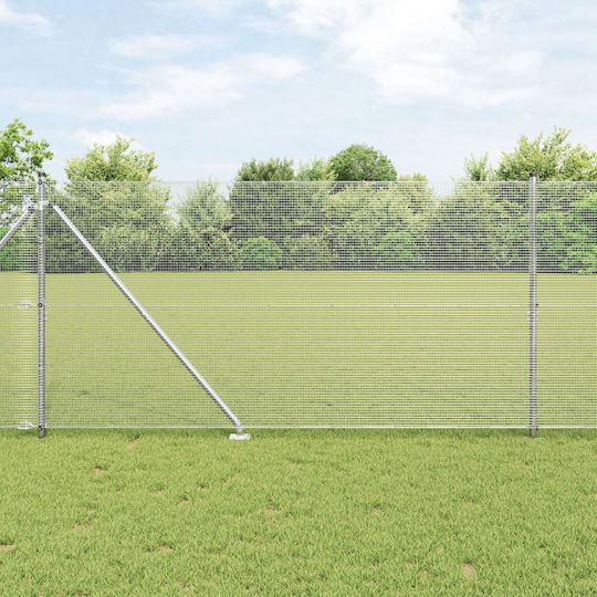 vidaXL Plasă de sârmă Galvanizat Module Gri 1.2x50m