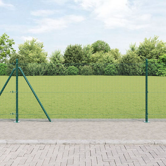 vidaXL Plasă de sârmă cu Îmbrăcăminte din PVC Module Verde 1x25m