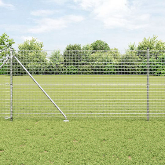 vidaXL Wire Fencing Galvanized Silver 1.2x10m