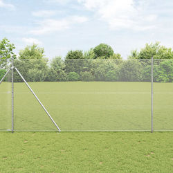vidaXL Συρματόπλεγμα Γαλβανιζέ Σετ Γκρι 1.5x25m