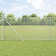 vidaXL Galvanized Concertina Wire Fencing Set Silver 50m