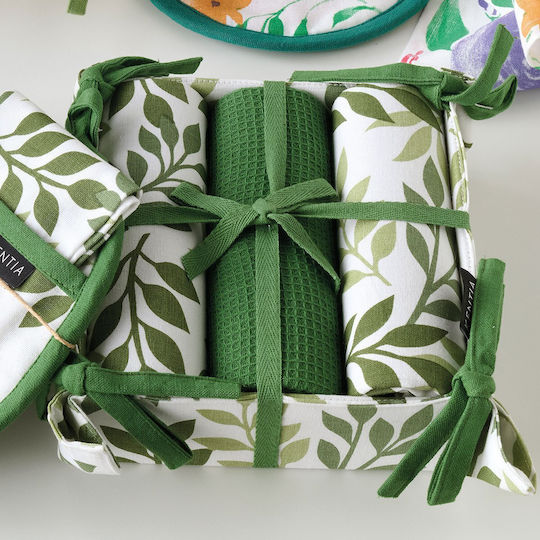 Kentia Kentia Pane 253 Prosop din 100% Bumbac în Culoarea Verde 40x70cm 4buc