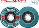 Диск за полиране Total 115mm P80 Inox Tac641153