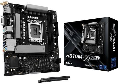 ASRock H810M-X WiFi Placă de bază Micro ATX cu Intel 1851 Socket