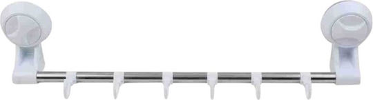 Single Wall-Mounted Bathroom Rail ​33.5x33.5cm Silver