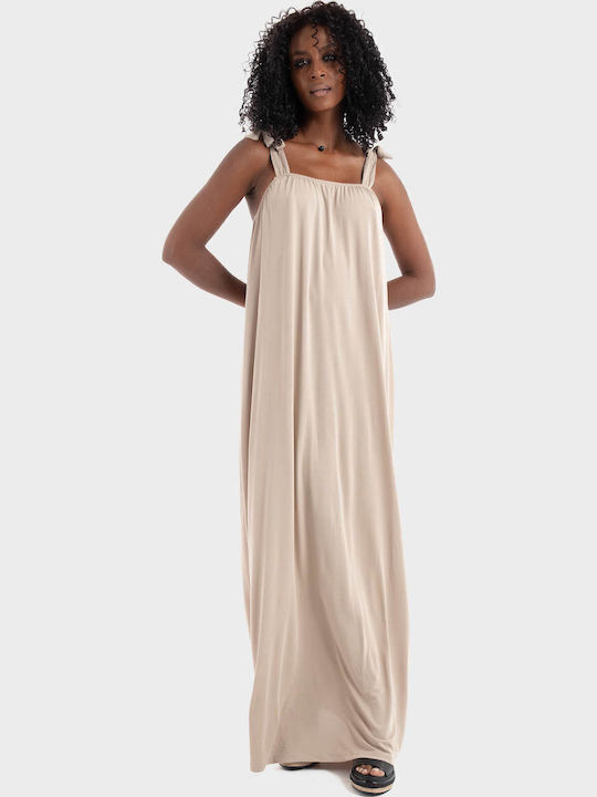 Only Hannah Maxi Dress Light Beige 15348763 | Skroutz.mt
