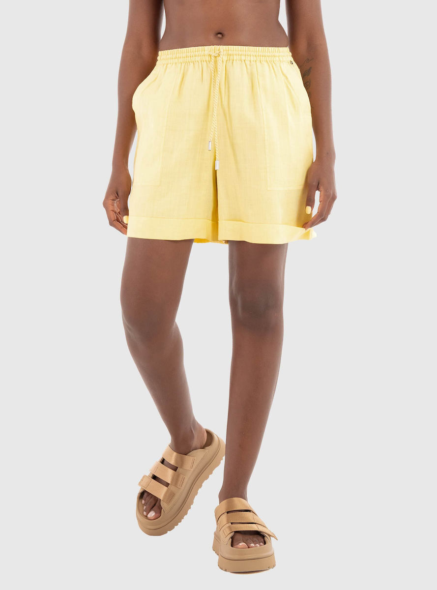 ショートパンツ BOSS Woman Short Yellow 50537924 736 20250617180322_hugo_boss_gynai