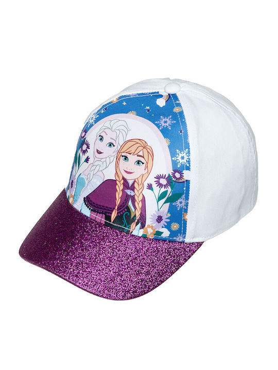 Disney Kids' Hat Jockey Fabric Frozen White