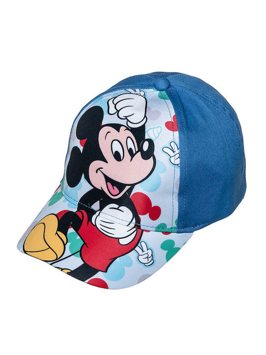 Disney Kids' Hat Jockey Fabric Mickey Mouse Blue