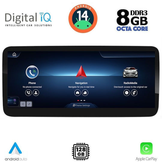 Digital IQ Ηχοσύστημα Αυτοκινήτου για Mercedes-Benz CLA Class / GLA 2015-2019 (Bluetooth/USB/WiFi/GPS/Apple-Carplay/Android-Auto) με Οθόνη Αφής 12.3"