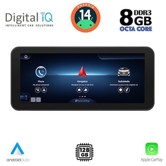 Digital IQ Ηχοσύστημα Αυτοκινήτου για Mercedes-Benz CLC Class / GLC 2014-2021 (Bluetooth/USB/WiFi/GPS/Apple-Carplay/Android-Auto) με Οθόνη Αφής 10.25"
