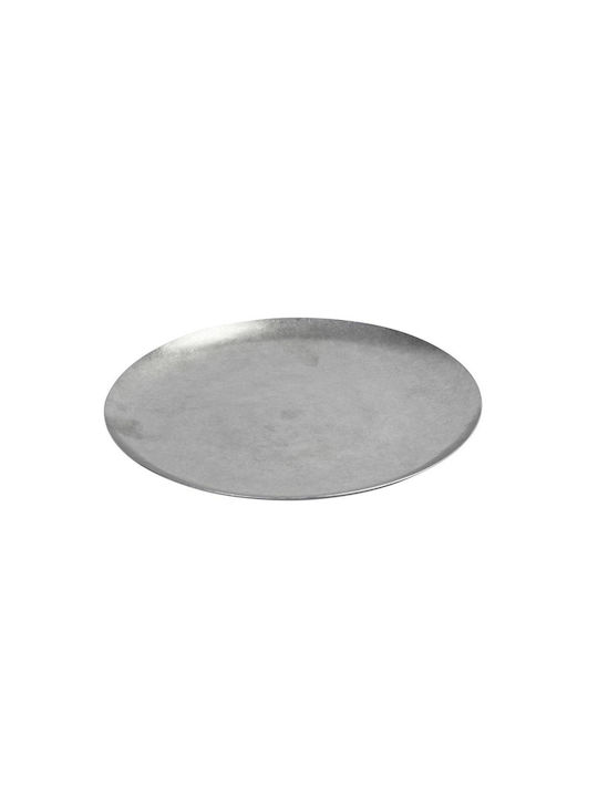 Espiel Snow Πιάτο Ρηχό Inox Ασημί με Διάμετρο 26cm