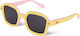 Hello Hossy Kids Sunglasses with Polarized Lenses Yellow for 5-8 Years