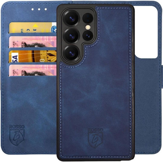 Rosso Wallet Δερματίνης / Σιλικόνης / Πλαστικό Μπλε (Galaxy S25 Ultra)