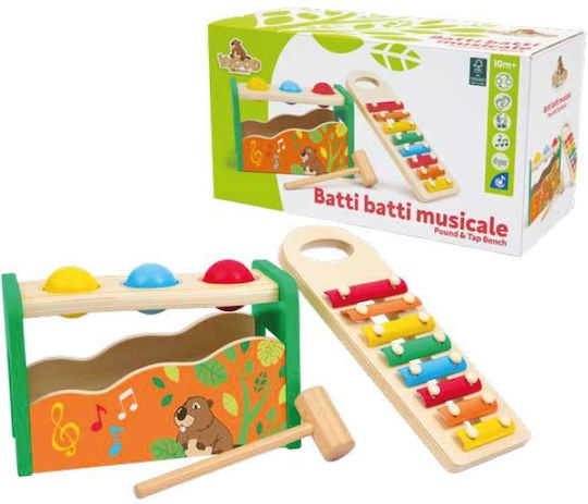 Giochi Preziosi Hammer Toy made of Wood with Music