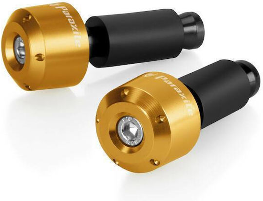 Motorcycle Handlebar End Weights Gold Color 3 Diameter Adapters 14>19 5mm Paraxite 2 Pieces