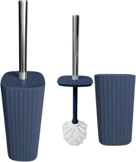 Plastic Coș de gunoi pentru baie Albastru