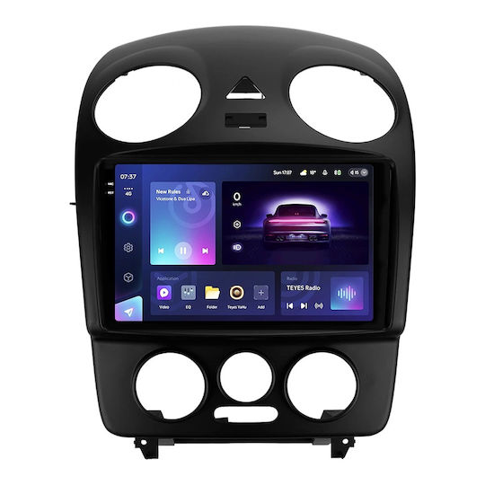 Teyes Sistem Audio Auto pentru Volkswagen Gândac (Nou) / Gândac 1998-2010 (Bluetooth/USB/WiFi/GPS/Apple-Carplay/Android-Auto) cu Ecran Tactil 9.5"