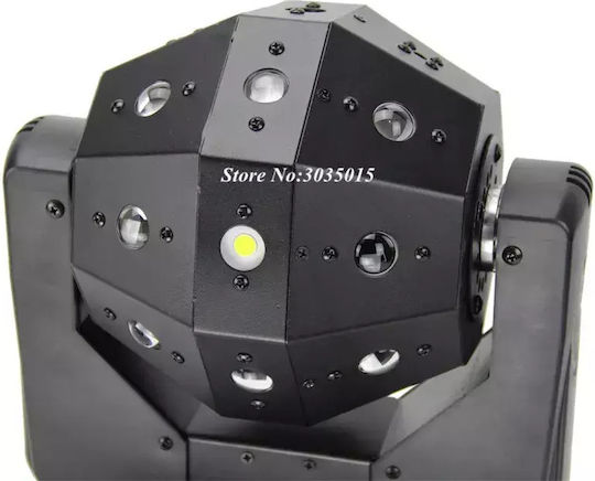 Lumină LED Mini Moving Head Ball 3-în-1 Laser Beam Strobe Roller Efecte 120W Putere