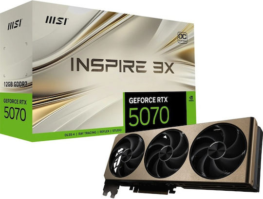 MSI GeForce RTX 5070 12GB GDDR7 Inspire 3X OC Видеокарта